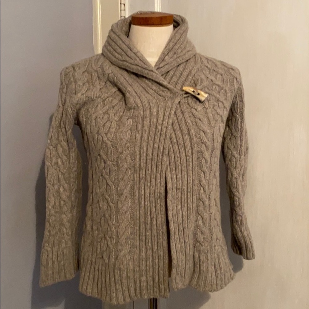Lauren by Ralph Lauren Gray Wool Sweater sz S